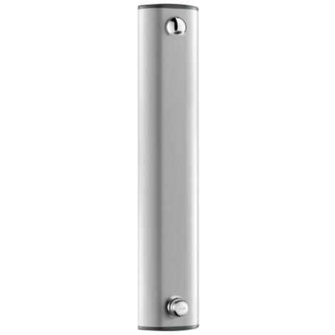 Delabie – Colonne de douche thermostatique – Aluminium anodisé – Pomme de douche en laiton massif chromé – Débit régulé 6L/min – Sécurité anti-brûlures