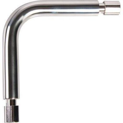 Delabie – Coude de raccordement pour tube Ø20 – Inox 304 – Dimensions 150x150mm – Installation facile par pression – Résistant à la corrosion