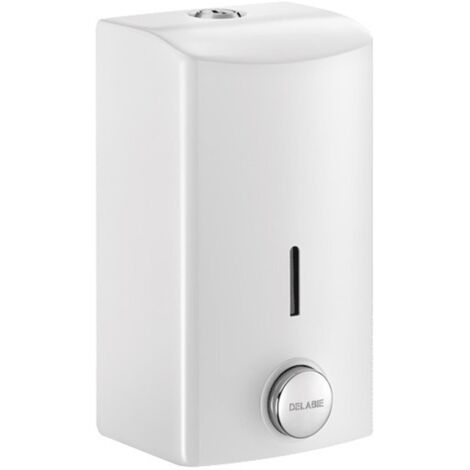Delabie - Distributeur de savon liquide mural, 0,5 litre époxy blanc