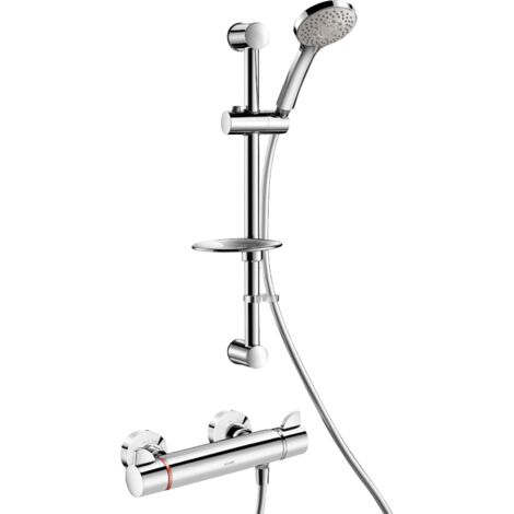 Delabie Duschsystem m. Brausethermostat Securitouch H9741,STOP/CHECK