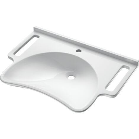 Delabie Lavabo MINERALCAST PMR mural L 785 trou de robinet D35 mm avec