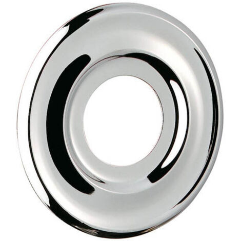 Delabie – Lot de 2 rosaces à moulures chromées pour robinet 1/2'' – Laiton massif – Diamètre extérieur 60mm – Diamètre intérieur 21mm