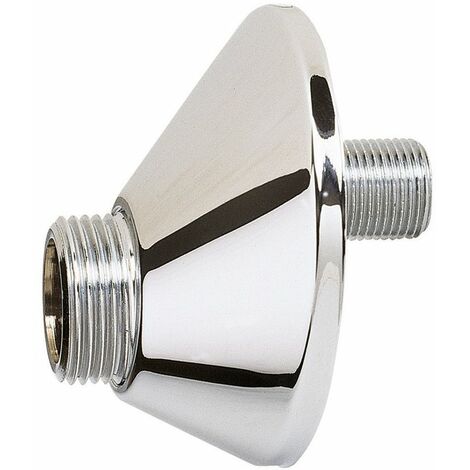 Delabie – Raccord décalé sous rosace M 3/8' – M 3/4' – Lot de 2 pièces – Pour robinetteries en ABS et laiton massif – Longueur 63 mm