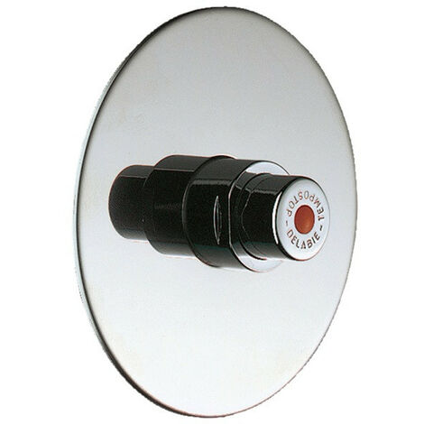 Delabie - Robinet de douche TEMPOSTOP temporisé ~30 sec encastré rosace Inox Ø 130mm - TNT