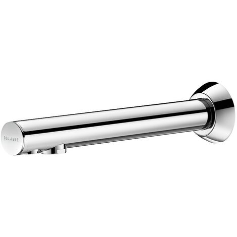 Delabie – Robinet électronique BINOPTIC – Bec chromé 200 mm – Alimentation secteur 230/12V – Débit ajustable 1,5 à 6 l/min – Adapté PMR