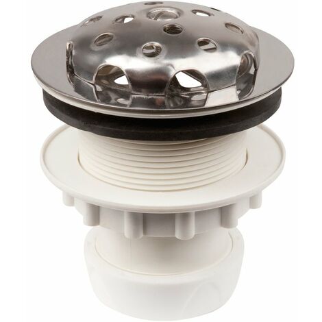 Delabie – Siphon stalle urinoir – Bonde de vidage 40 mm – Siphon intégré – Inox et polypropylène – Drainage efficace et anti-odeurs