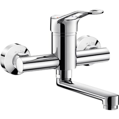 Delabie SPT-EHM W.-Mont. EP Sécurité. Échangeur de robinetterie, longueur 150 mm, support de fixation, sans couvercle