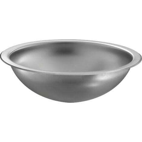 Delabie – Vasque à encastrer ronde 45 cm en inox 304 poli brillant – Finition Téflon noir mat – Résistante aux rayures et produits chimiques