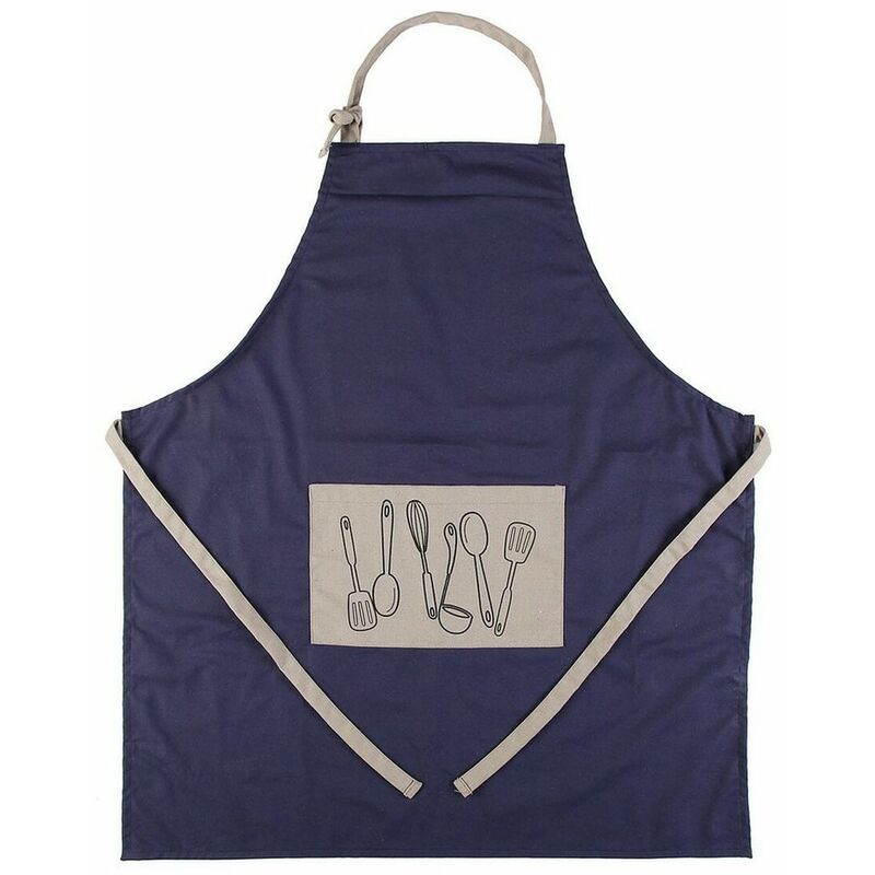 

Delantal Cucine Grey Textil (80 x 70 cm) Azul Oscuro - Bigbuy Home