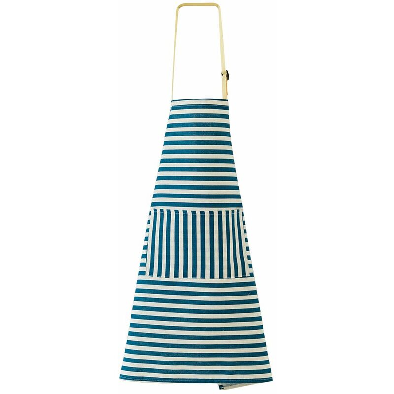 

Delantal con bolsillo conveniente, delantal de cocina impermeable, accesorios de cocina,Raya azul