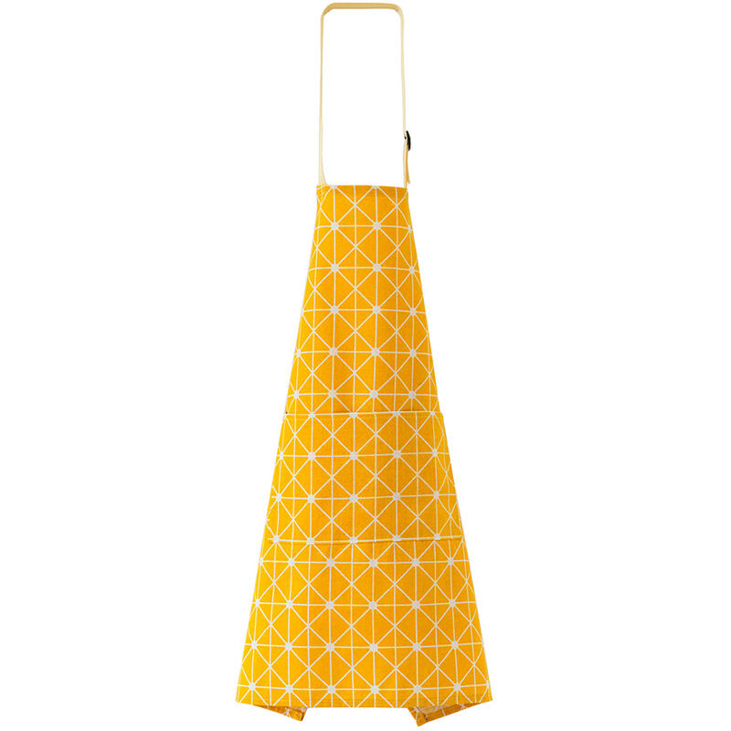 

Delantal con bolsillo conveniente, delantal de cocina impermeable,Celosia amarilla