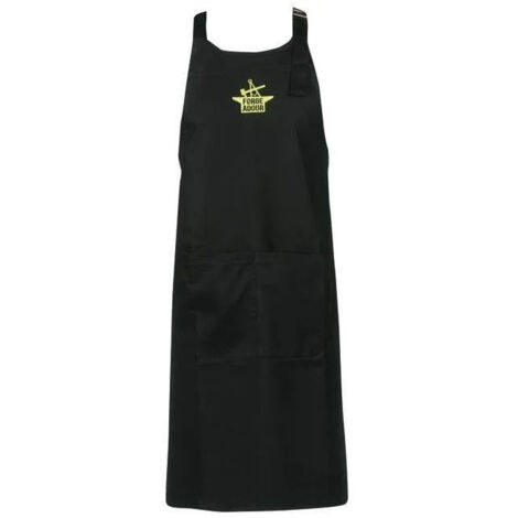 Delantal de cocina negro