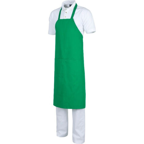 Delantal de servicios con cinta de cuello fija WORKTEAM M501  Verde