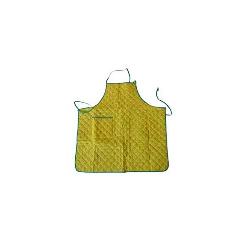 

Delantal de tela acolchada amarillo