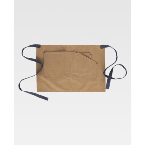 Delantal francés corto en tejido canvas WORKTEAM Servicios M713