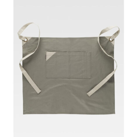 Delantal francés largo en diseño canvas combinado M753 WORKTEAM