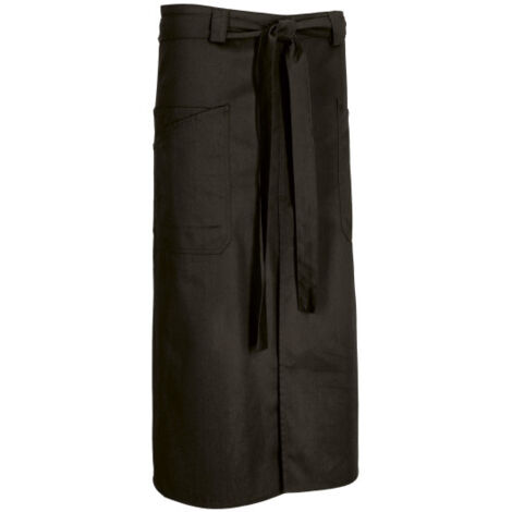 Delantal largo con abertura delantera APPETIZER  Negro