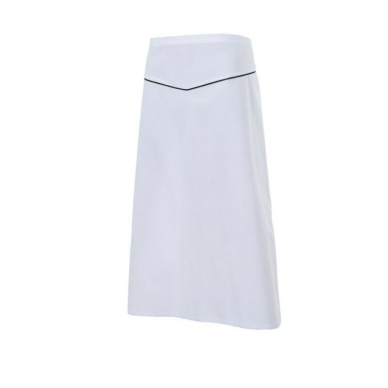 

DELANTAL LARGO CON VIVO Blanco U