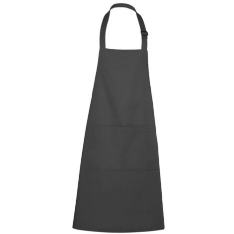 Delantal largo de cocina con tirante con cierre plástico BENOIT ROLY UNICA Gris oscuro