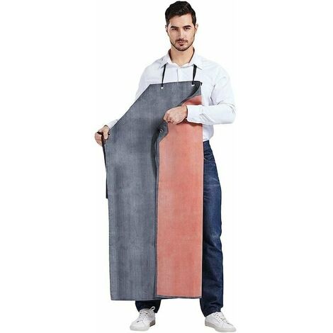 Delantal para hombre, grueso, largo, de goma, resistente al agua, a prueba de aceite, para fábrica de matadero CF3024