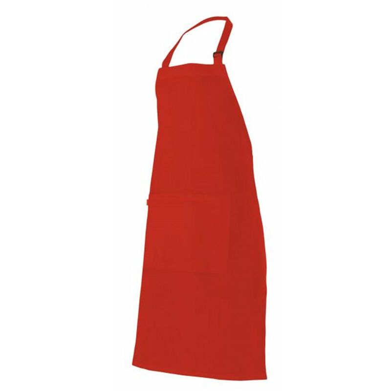 

DELANTAL PETO CON BOLSILLO Rojo U