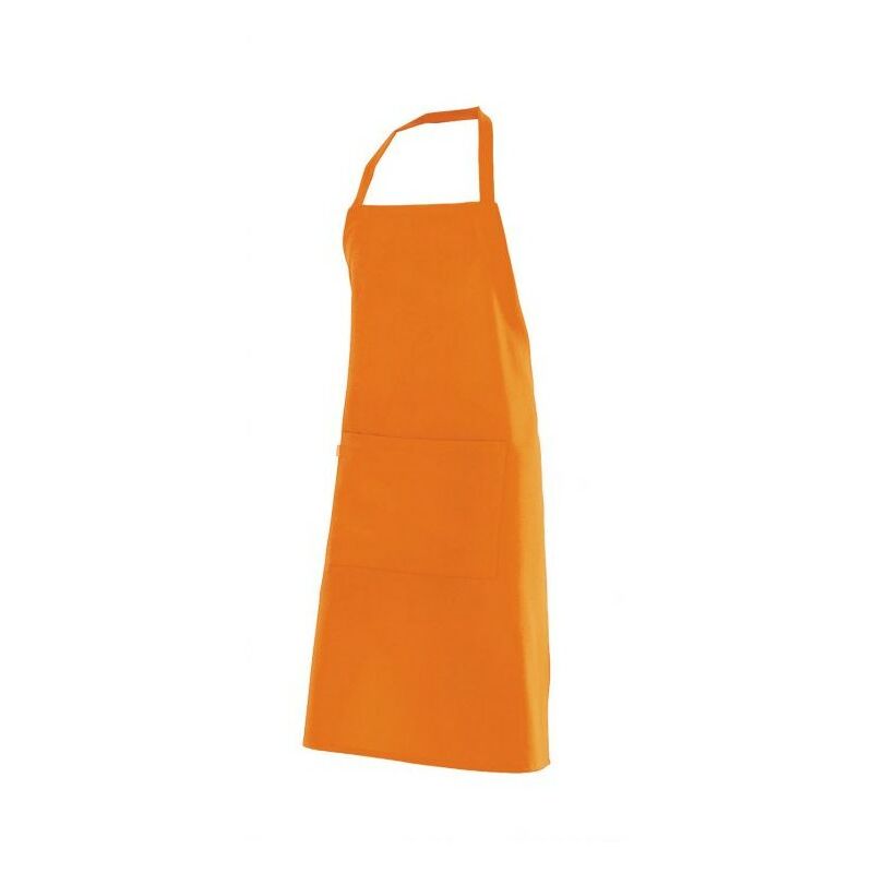 

DELANTAL PETO CON BOLSILLO Naranja U