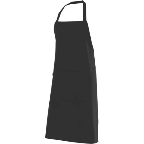 Delantal Peto Con Bolsillo Negro U
