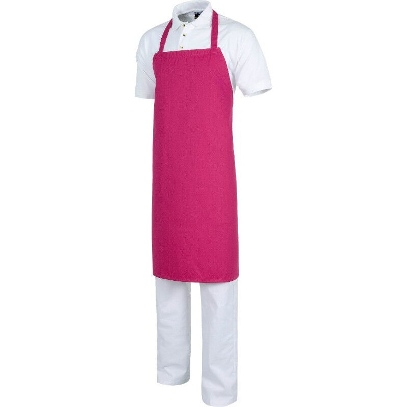 

Delantal con peto de diseño sencillo y color liso Servicios M300 | Rosa Fucsia - Workteam