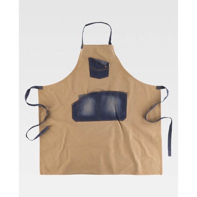 

Delantal en tejido canvas combinado con vaquero Servicios M720 - Workteam
