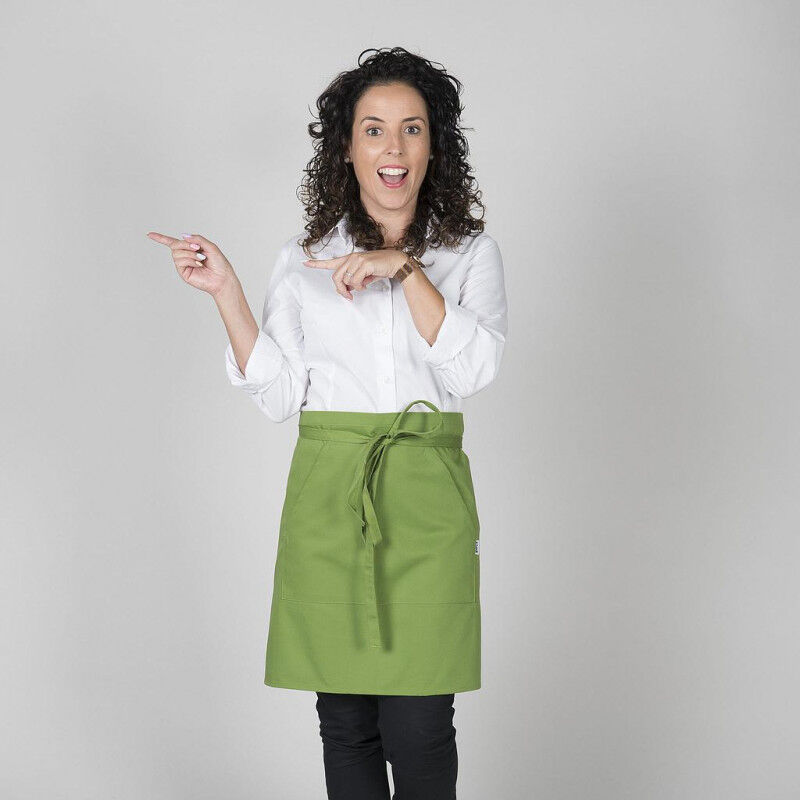 

Delantal de cocina corto sin peto con bolsillo central GARY'S | Verde Oliva