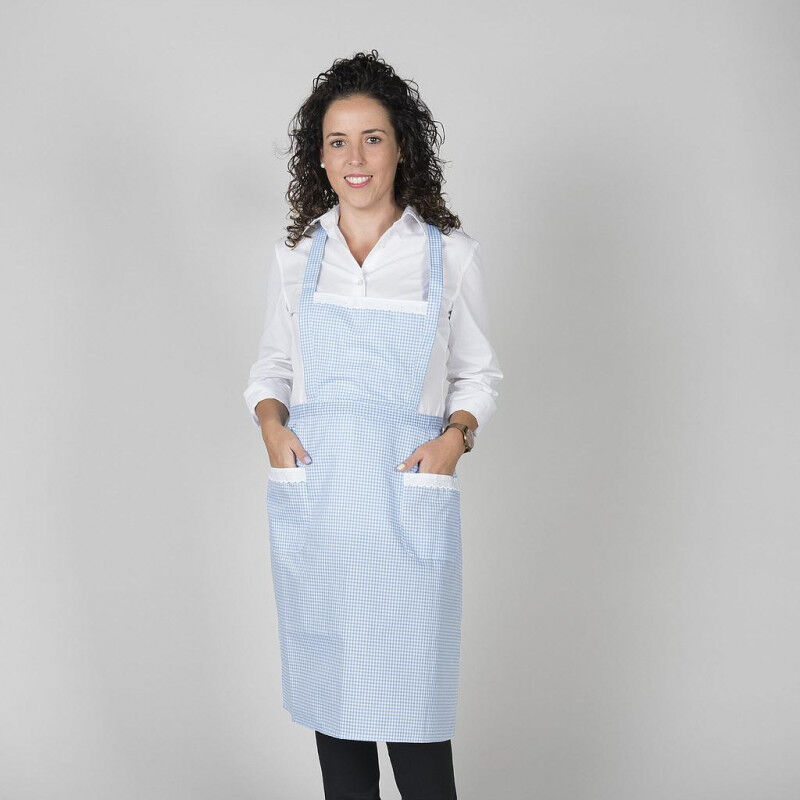 

Delantal Vichy con peto y dos bolsillos GARY'S | Celeste