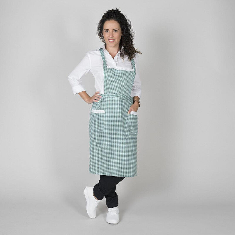 

Delantal Vichy con peto y dos bolsillos GARY'S | Verde
