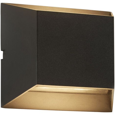 Delaware 2Lt Applique - Metallo nero e vetro