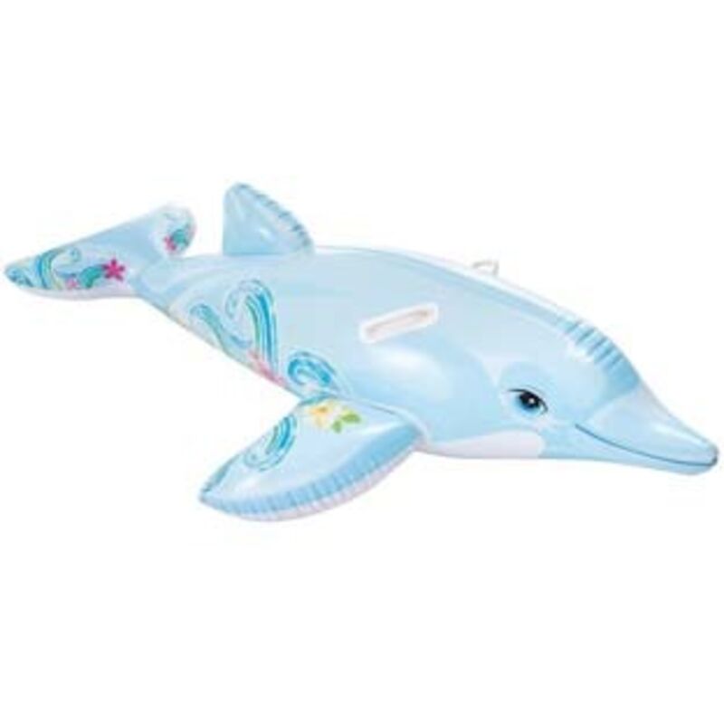 Delfino gonfiabile cavalcabile +3 anni - cm.175x66 - peso gr.800 (art.58535) Intex