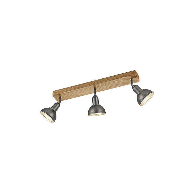 Trio - leuchten 803400367 plafonnier, métal, nickel vieilli