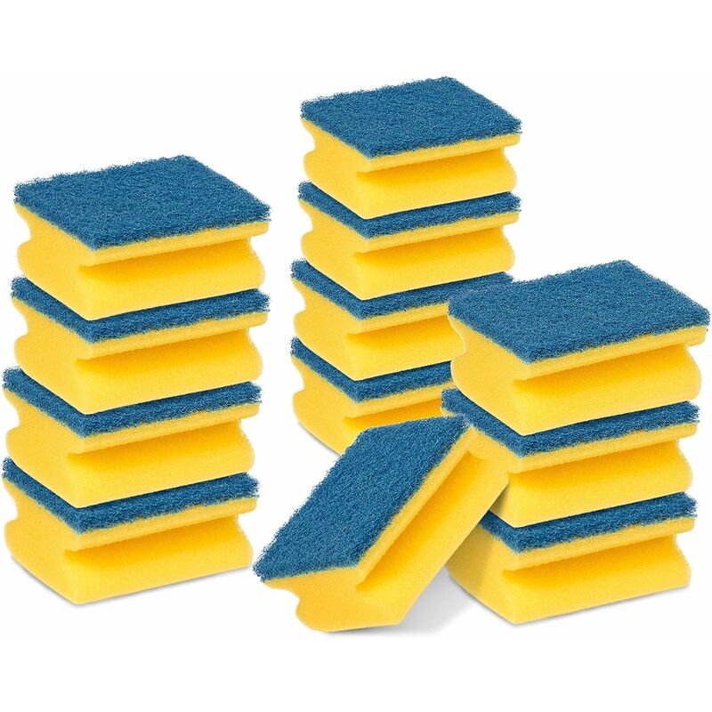 Delicate Scraping Sponge, 12 per pack - non-scratch, for cleaning nonstick cookware and glass