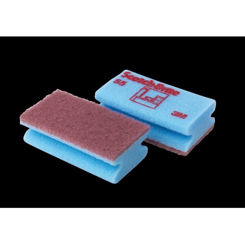 Scotch-Brite Delicate Surface Scouring Sponges 55 Blue 70 mm x 133 mm Pack of 10