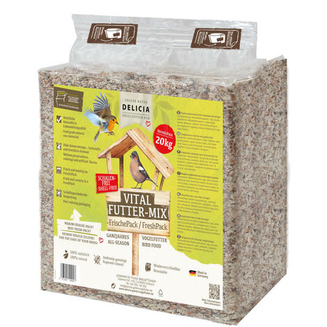 DELICIA® Vital Futter-Mix 20 kg Vogelfutter Wintervogelfutter Ganzjahresfutter