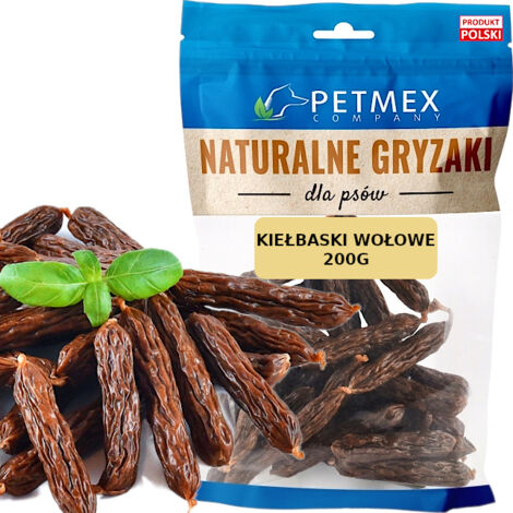 Delicias, snack para perros, natural Petmex Salchichas de Ave y Res 200g