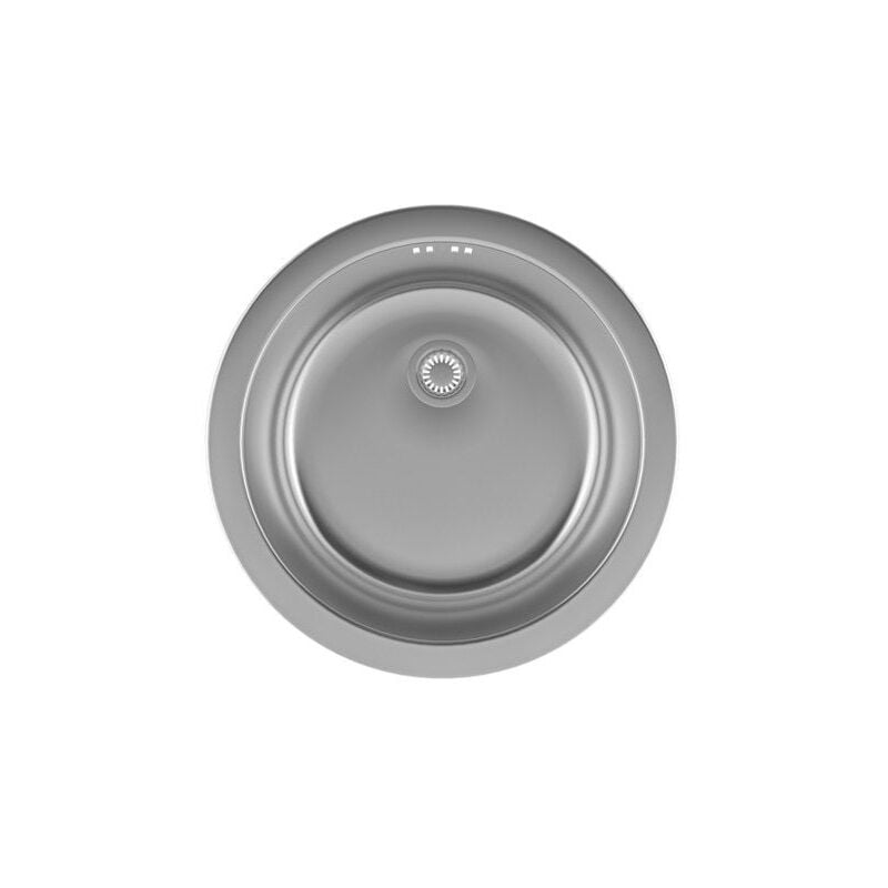 Delinia - Evier rond 1 cuve isea inox lisse diam. 54 cm