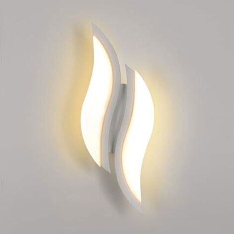 DELIPOP Applique murale LED 12W Moderne - Blanc - 3000K - Double source - Éclairage pour couloir balcon escalier