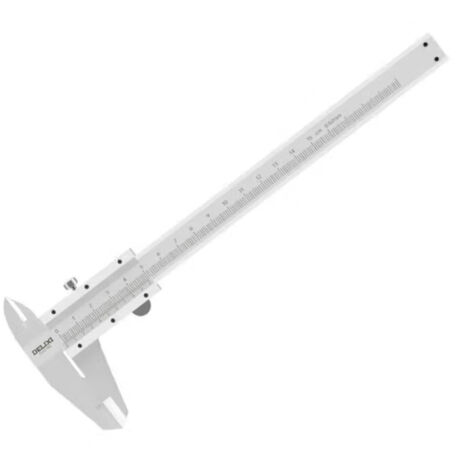 DELIXI 150mm Präzisions-Schieblehre – Industrietaugliche Messschieber mit 0.02mm Genauigkeit  Edelstahl-Ausführung  Innen-/Außen-/Tiefenmessung  Ideal für Mechanik & Handwerk