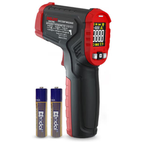 DELIXI Infrarot-Thermometer – Hochpräzises Industriethermometer mit Laserzielung (Messbereich -50°C bis 550°C), ideal für Küche & Handwerk