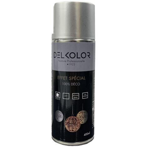 Delkolor Peinture Effet Spécial en Aérosol 400 ml Couleur: ARGENT