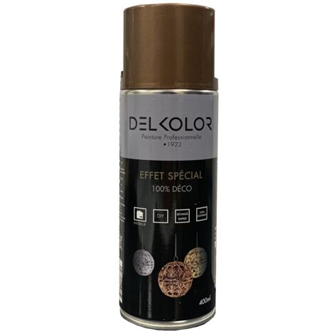 Delkolor Peinture Effet Spécial en Aérosol 400 ml  Couleur: CUIVRE