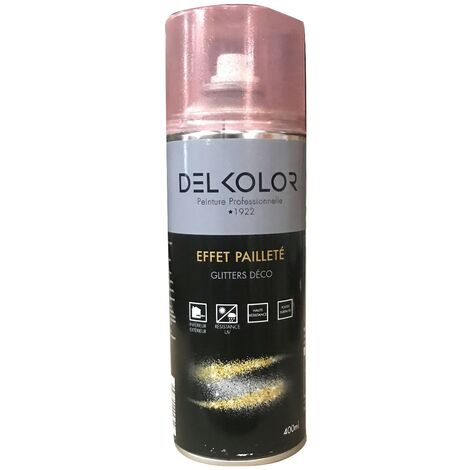 Delkolor Peinture en Aérosol Effet Pailleté 400ml