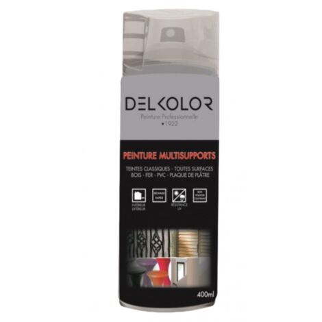 Delkolor Peinture Multisupports en Aérosol Incolore 400ml  Conditionnement: 400ml - Couleur: INCOLORE MAT
