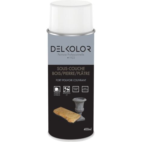 Delkolor Sous Couche Spéciale Bois Pierre et Plâtre en Aérosol 400ml