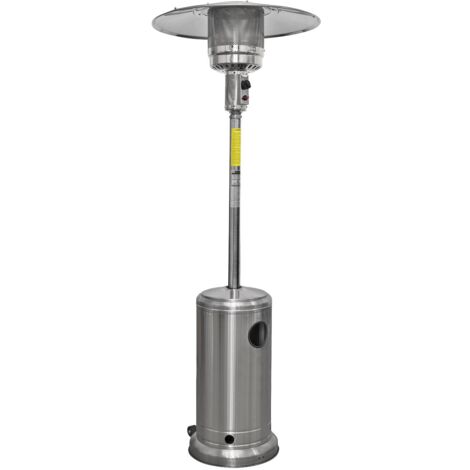 Dellonda DG2 Outdoor Garden Gas Patio Heater 13kW Commercial & Domestic Use, Stainless Steel