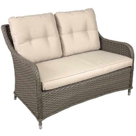 Dellonda DG70 Chester Rattan Wicker Outdoor 2-Seater Sofa